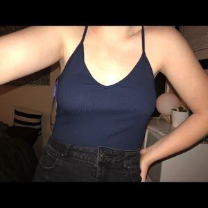 Navy blue body suit!